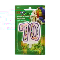 Bougie anniversaire nombre 70