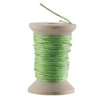Graine Créative - Cordon en coton ciré Vert 5m