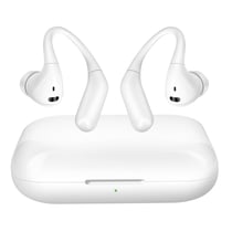 LinQ Écouteurs Bluetooth Crochet d'Oreille à Commande Tactiles Blanc