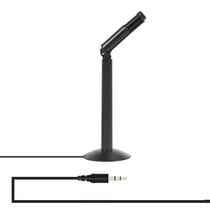 Microphone Stéréo Portable Haute Qualité Pour Enregistrement Et Diffusion Noir YONIS