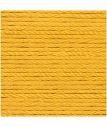 Pelotes de fil à tricoter CREATIVE COTTON ARAN de Rico Design - Laissez libre cours à votre créativité avec douceur et style ! 70 Moutarde