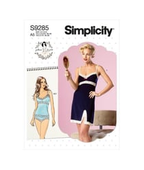 Patron Simplicity 9285 - Ensemble Nuisette, top et slip du 34 au 50 (FR) S9285.A5 taille n°FR 42-50