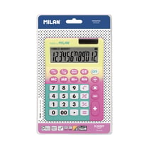 Blister calculatrice 12 chiffres Sunset rose