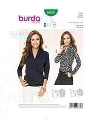 Patron Burda 6838 Tee-Shirt du 36 au 46 taille n°FR 36-46