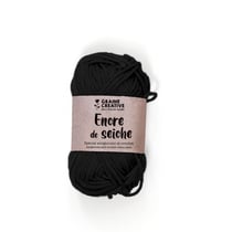 Fil de coton Amigurumi Noir Encre de sèche