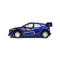 Voiture miniature de collection - SOLIDO - Ford Puma Rally1 Hybrid - Échelle 1/18 - Bleu - Monté métal