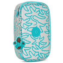 Trousse Kipling 50 Pens 21 CM Haut de Gamme Metallic Palm