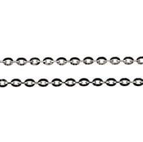 5 Mètres de CHAINE METAL ARGENTE 3 x 2 mm - creation bijoux perles