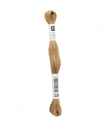 Fil à broder mouliné Uni - Rico Design 224 Marron