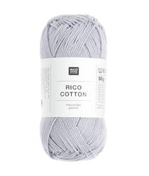 Coton à tricoter ou à crocheter Rico Cotton - Rico Design 406 Lavande