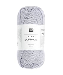 Coton à tricoter ou à crocheter Rico Cotton - Rico Design 406 Lavande