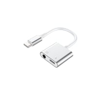 Force Power Adaptateur 2 en 1 USB-C vers Jack 3.5mm/USB-C Renforcé Blanc