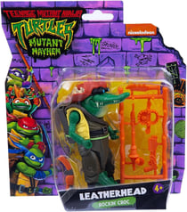 Figurine crocodile leatherhead 12 cm - les tortues ninja mutant mayhem - tmnt - turtles - giochi preziosi