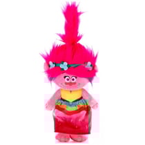 Peluche trolls world tour poppy robe rose 28 cm - peluche licence dreamworks