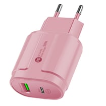 Avizar Chargeur Secteur 20W USB Quickcharge 3.0 / Power Delivery USB Type-C Rose