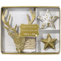 Kit Guirlande Cerf Noël Doré