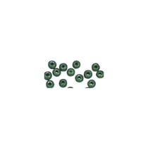 Perles en bois FSC 100%, polies, 10mm ø, vert mai, 52 pièces