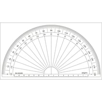 Graphoplex - Rapporteur 1/2 cercle degrés Ø 20 cm