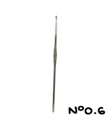 Crochet en aluminum - 12cm - n°0.60 a n°2 - Distrifil taille n°0,6