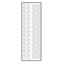Transfert thermocollant velours Ruban 1 blanc 10x30cm