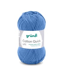 Fil à tricoter COTTON QUICK UNI - Gründl - PPSC - certifié Oeko-Tex 163 Bleu