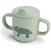 Tasse à bec à 2 anses en silicone Playground Vert Done by Deer