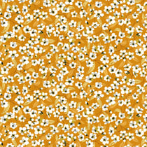 Tissu Coton imprimé Miyu sur fond Jaune - Au mètre