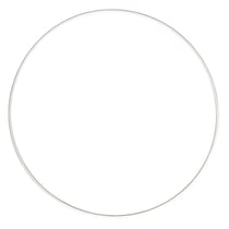 Anneaux en métal, revêtus, blancs,22cm