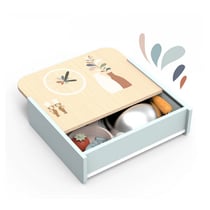 Cuisine Miniature Speedy Monkey - Jouet en Bois Portable pour Enfants