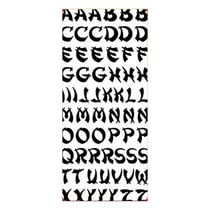 1 planche de stickers autocollants peel off doré ALPHABET 6201
