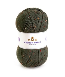 Pelote de laine MAGNUM TWEED 400 GR ! - DMC 711 Vert