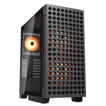 Boitier PC Gaming - Cougar Gaming - AIRFACE ECO RGBBK - Noir - Haute Ventilation - RGB Personnalisable - Cartes Graphiques Longues