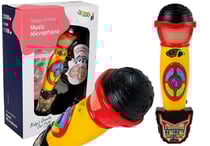 Microphone Karaoké Jaune Noir Enregistreur pour Enfants
