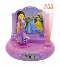 Réveil Projecteur Disney Princesse Raiponce en 3D