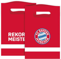 Lot de 8 sacs cadeaux Amscan - FC Bayern München - Papier - 9906512 - Rouge, Bleu et Blanc - 15 x 23 cm