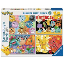 Pokémon - Pack 4 puzzles Copains  4x100 pièces - Ravensburger