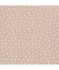 Tissu coton double gaze imprimé brindilles de 130 CM de largeur brindille beige vendu par 50 cm