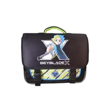 Cartable scolaire primaire 38 cm - Beyblade X - Noir et vert - 2 compartiments