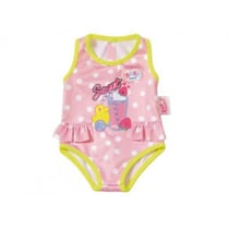 Maillot de bain rose avec petit canard jaune baby born - habit poupee 43 cm - zapf creation (za30)