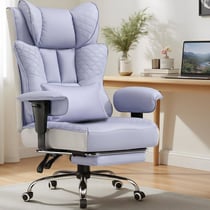 Fauteuil gaming ergonomique - GTPLAYER - violet avec repose-pieds