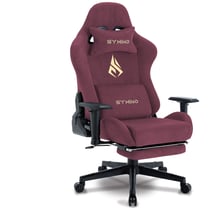 Chaise de bureau ergonomique SYMINO – Confort premium & mobilité optimale pour travailler et gamer au quotidien - Rouge