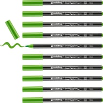 Lot de 10 feutres pinceaux porcelaine EDDING 4200 - Vert clair - Pointe 1-4 mm