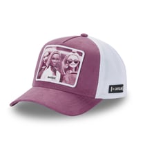 Casquette femme trucker en suedine finitions premium Barbie - Capslab