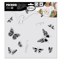 Pochoir superposable - Danseuse et papillons