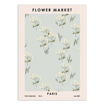 Affiche 30x40 cm - Flower Market Paris - NKTN