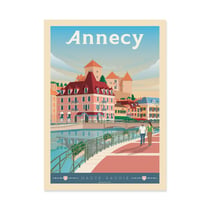 Affiche 30x40 cm - Annecy Version 2 - Olahoop Travel Posters