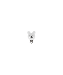 Attache Tétine en Silicone Bohin Kids : Essentiel pour la Sécurité de Bébé - 6 cm - Bohin kids Blanc