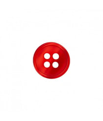 Carte de 4 boutons chemises 4 trous 12mm - Prym Rouge
