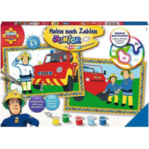 Numero d'art junior sam le pompier - ravensburger - 277728 - kit peinture enfant 5/7 ans