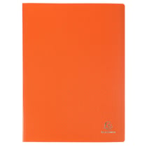 Protège-documents en polypropylène 5/10e OPAK pochettes Cristal 60 vues - A4 - Orange - x 12 - Exacompta